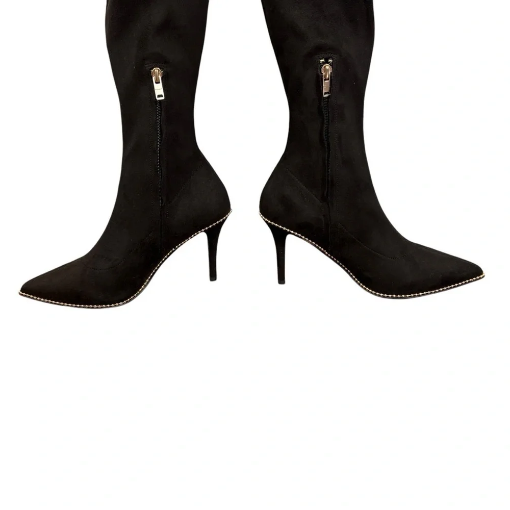 Elegant Black Knee-High Women's Boots